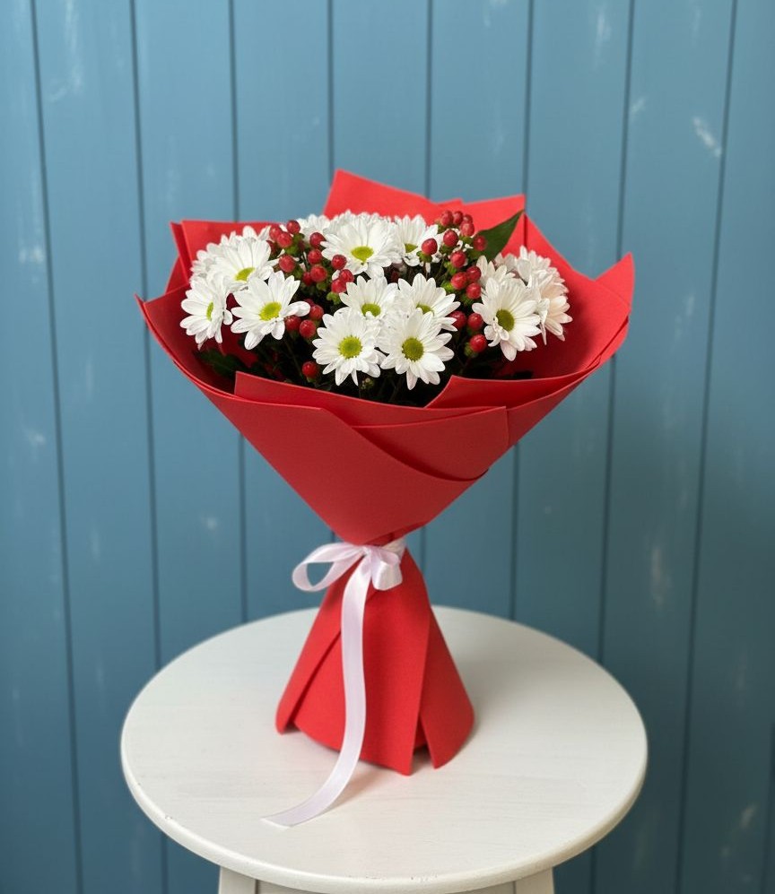 Букет цветов из: Хризантемы в Бояркино