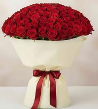 Букет 101 Красная роза Милано в Бояркино