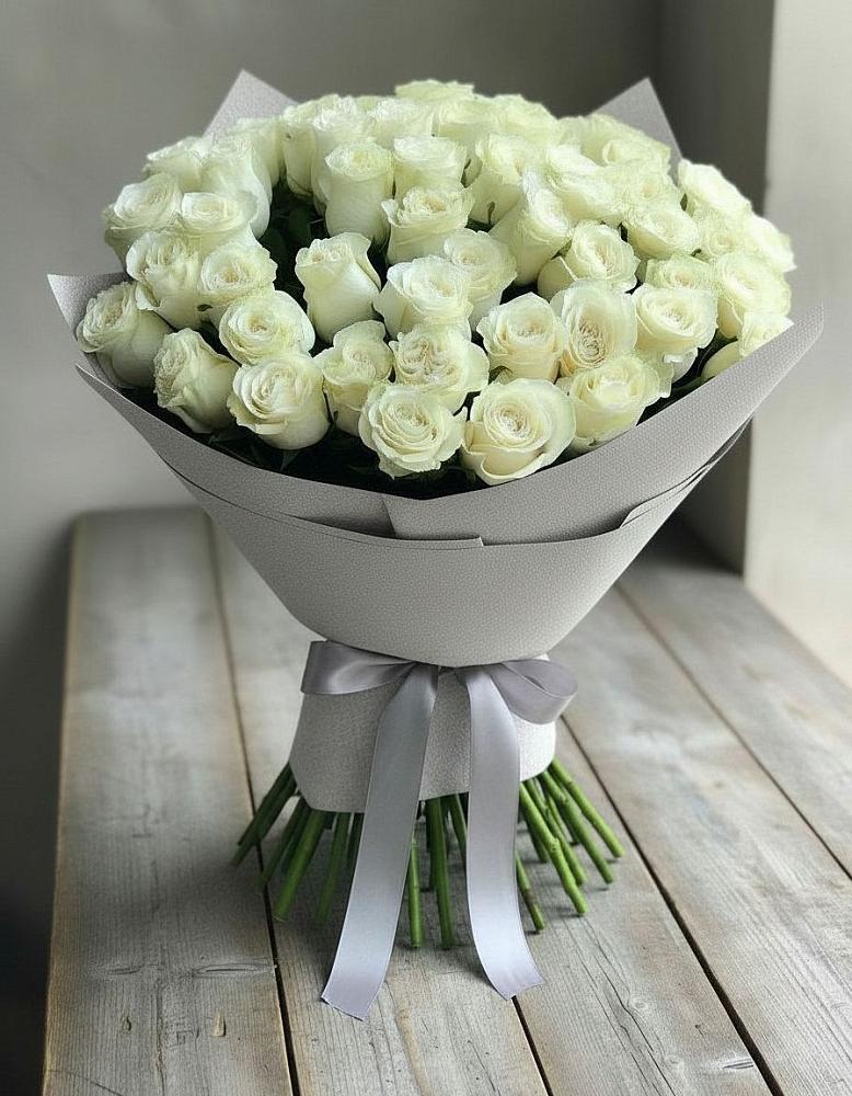 Букет 35 Белых роз в Бояркино