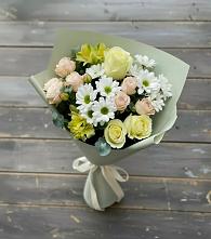 Букет цветов из:  Альстромерии, Розы и Хризантемы #REPLACE_PRED# Бояркино