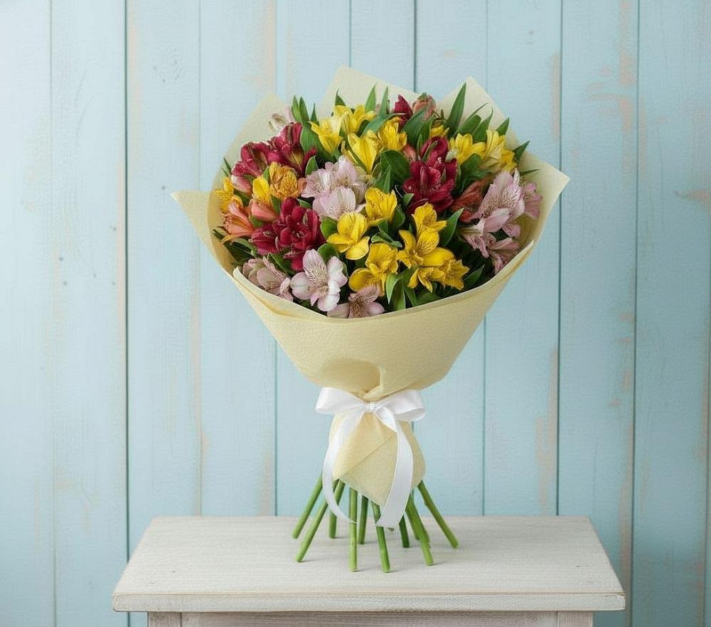 Букет цветов из: Альстромерии в Бояркино
