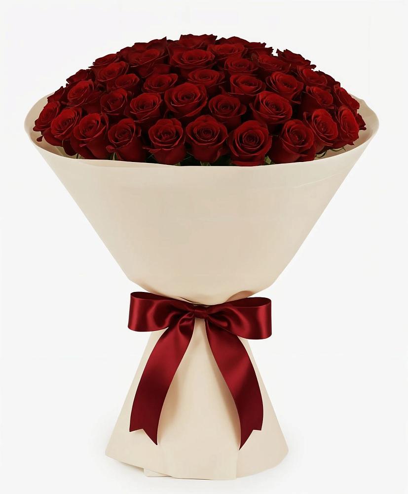 Букет 101 Бордовая роза Блэк Бакарра в Бояркино